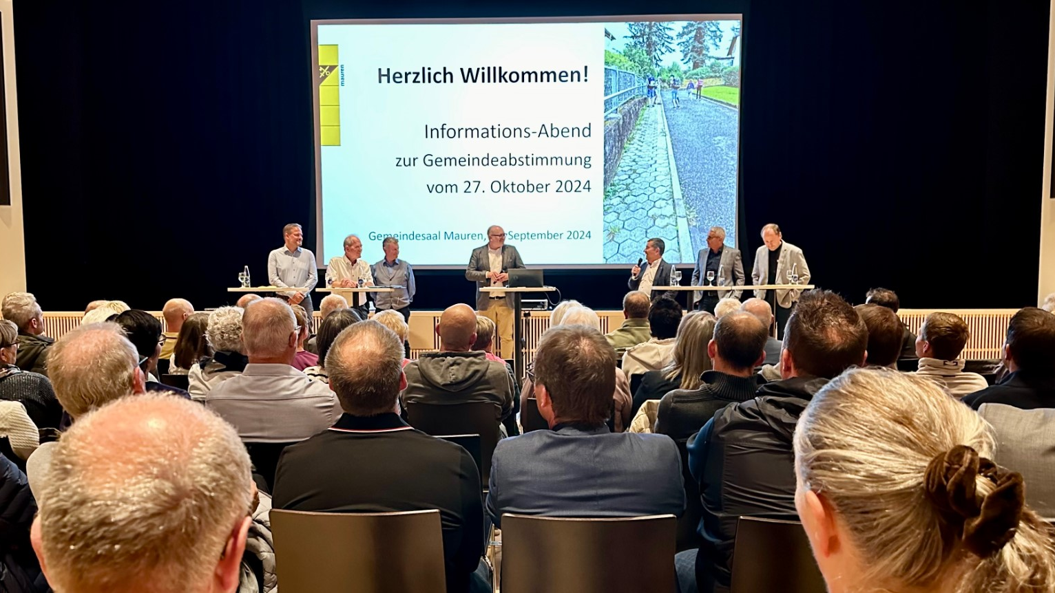 Infoveranstaltung in Mauren zum Kirchweg-Ausbau, © Radio Liechtenstein