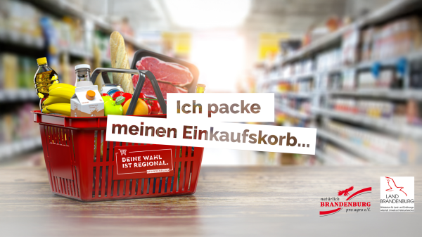 Ich packe meinen Einkaufskorb