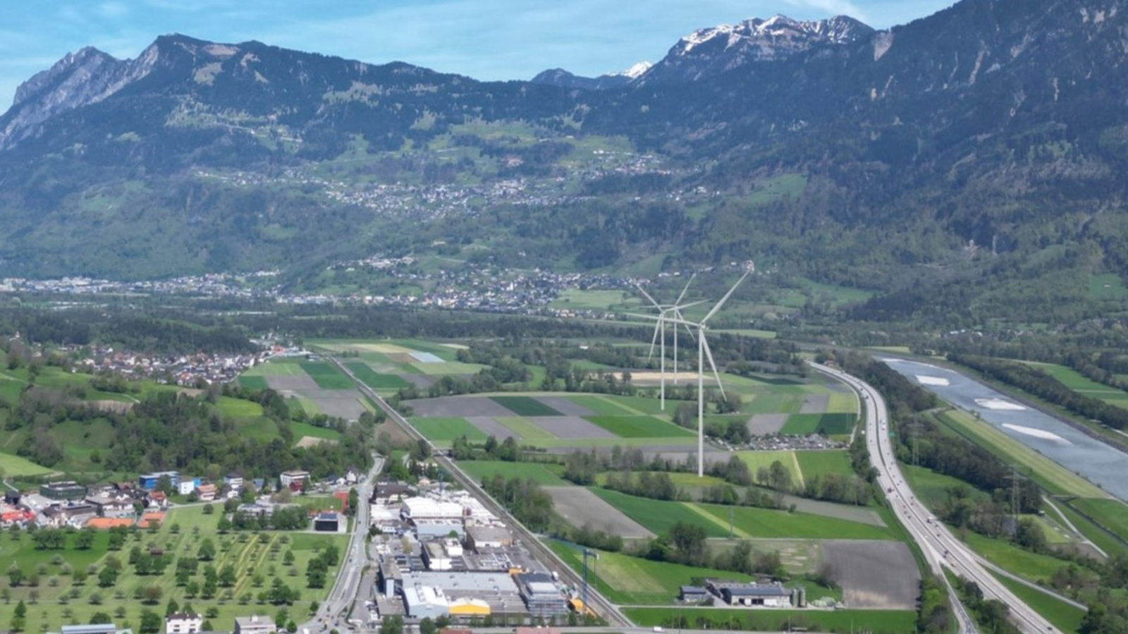 Geplanter Windpark in Wartau vorgestellt, © Visualisierung Gemeinde Wartau