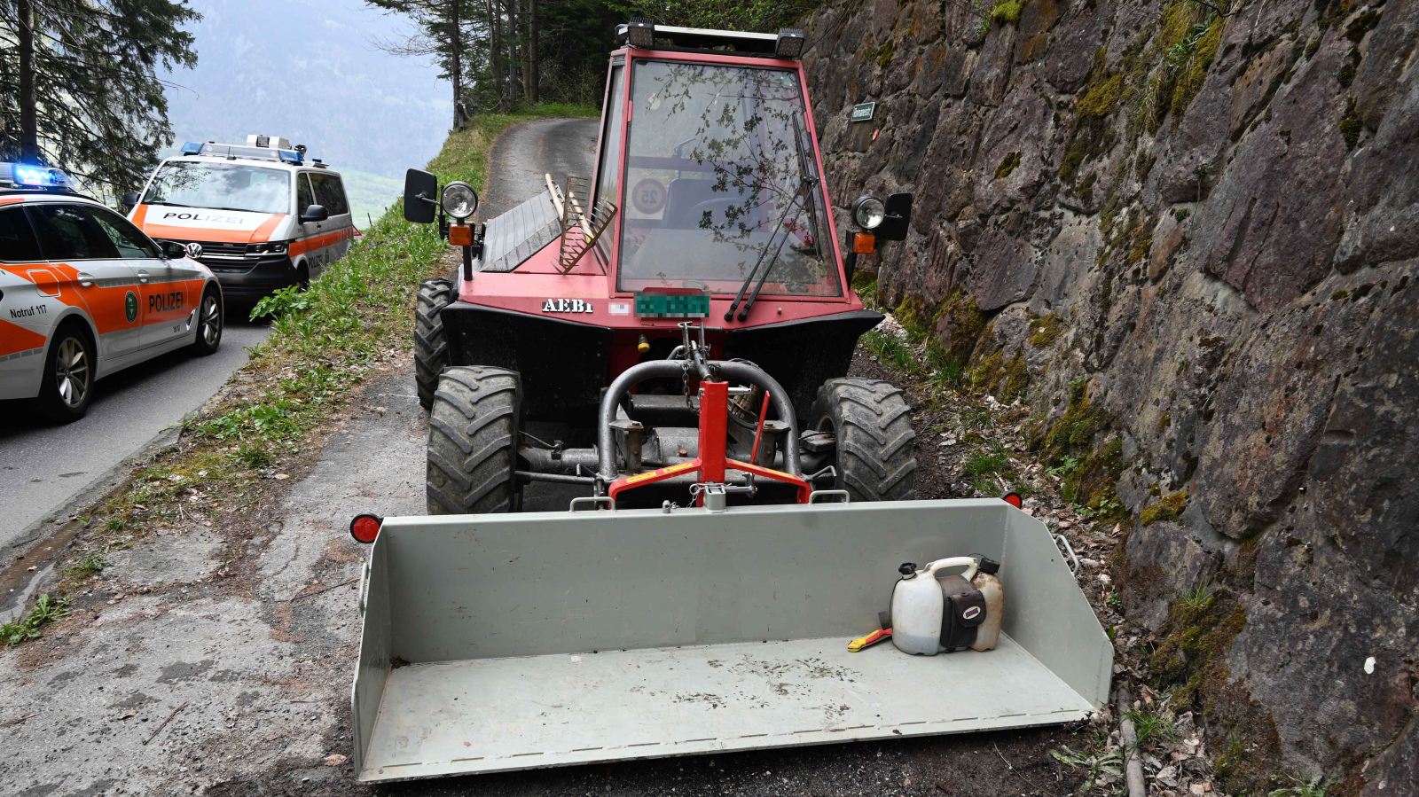 Junge in Pfäfers nach Unfall unbestimmt verletzt, © Kantonspolizei St. Gallen