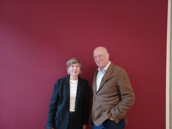 Roger De Weck, Autor, Journalist und Ex SRG-Generaldirektor und Gesa Schneider, Direktorin Museum zu Allerheiligen, © Radio Munot