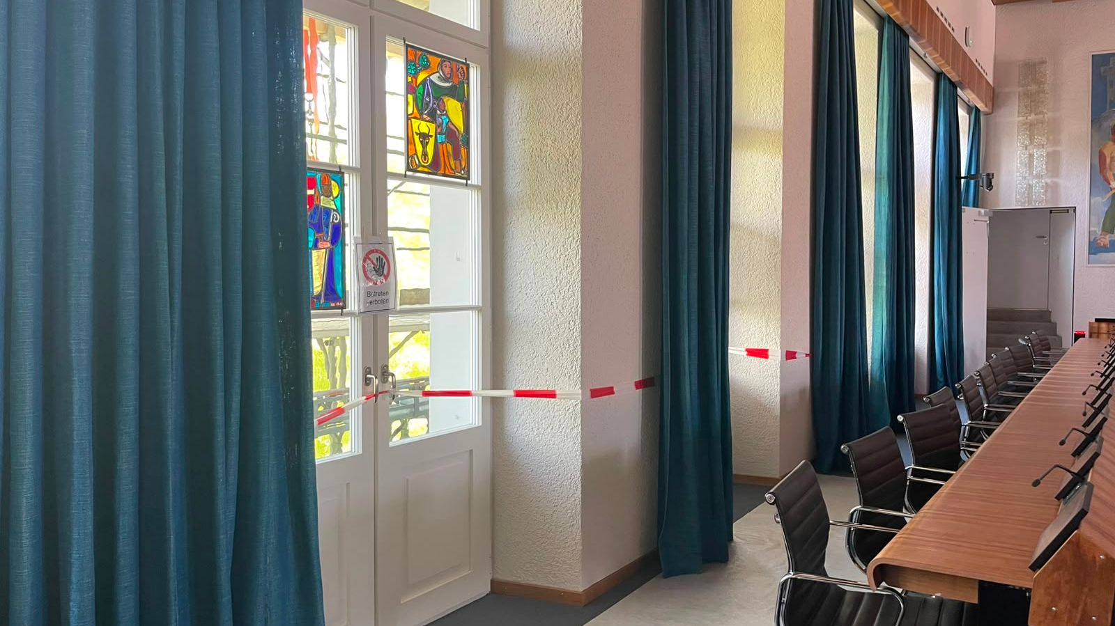 Weitere Schäden im Baselbieter Regierungsgebäude, © Radio Basilisk