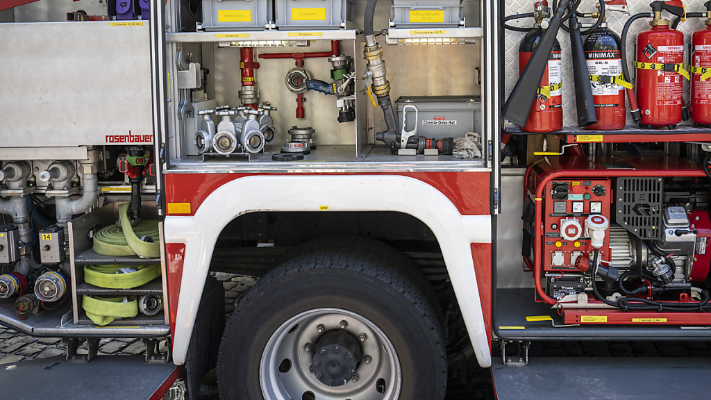 St. Galler Feuerwehr testet Treibstoff aus alten Fetten und Ölen, © Keystone/SDA