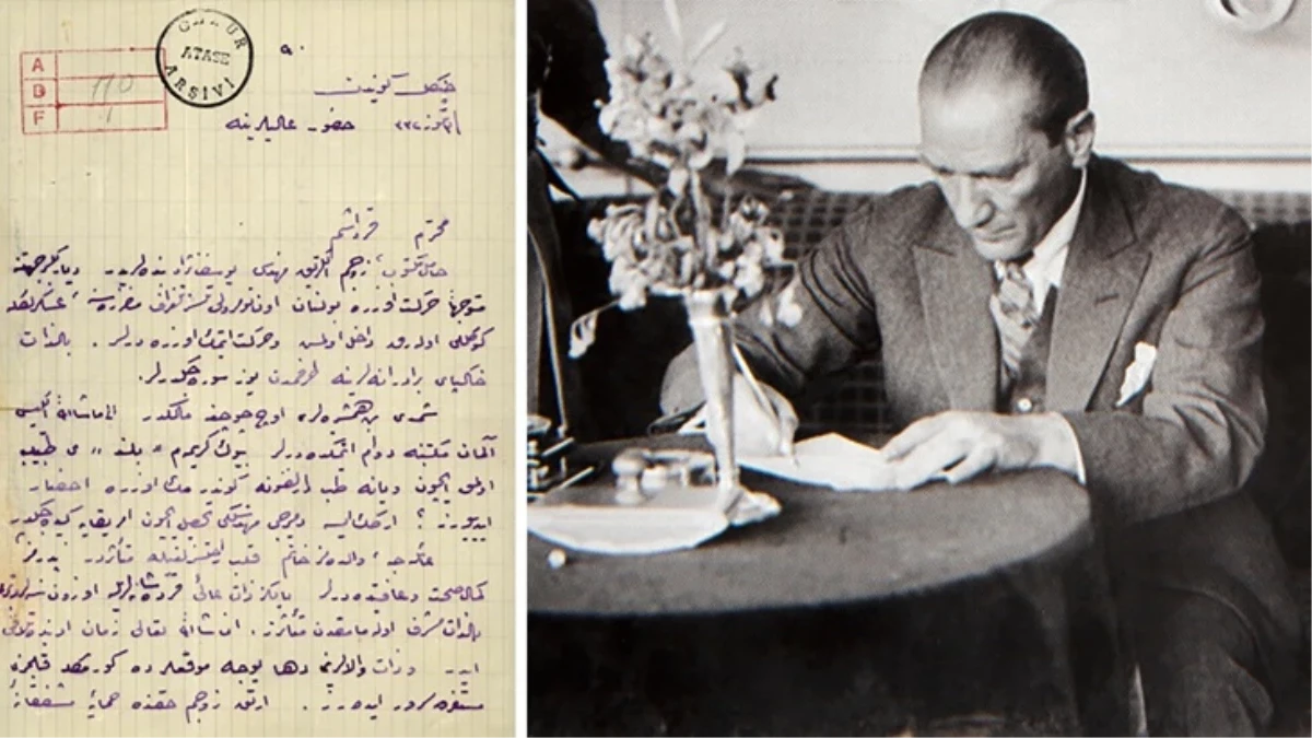Atatürk'ün Süt Kardeşiyle Mektuplaşması Gün Yüzüne Çıktı, © AA Atatürk'ün Süt Kardeşiyle Mektuplaşması Gün Yüzüne Çıktı, © AA