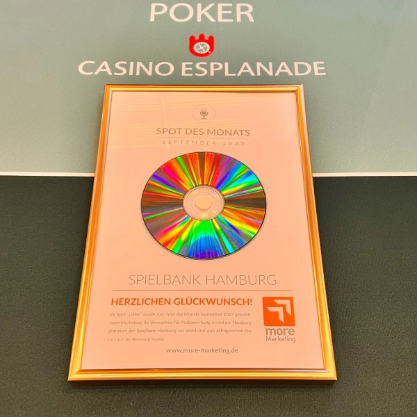 Urkunde Spot des Jahres September 2023, © Maik Janßen Urkunde Spot des Jahres September 2023, © Maik Janßen