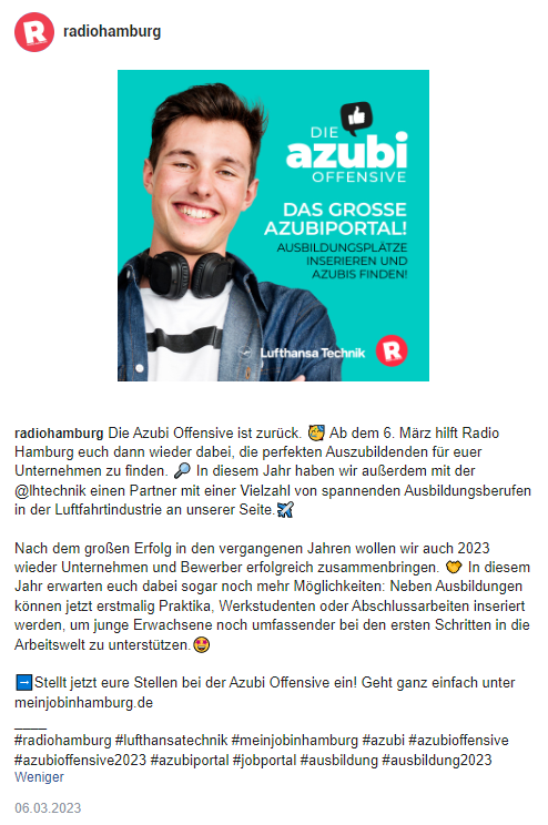 Radio Hamburg Insta, © shutterstock