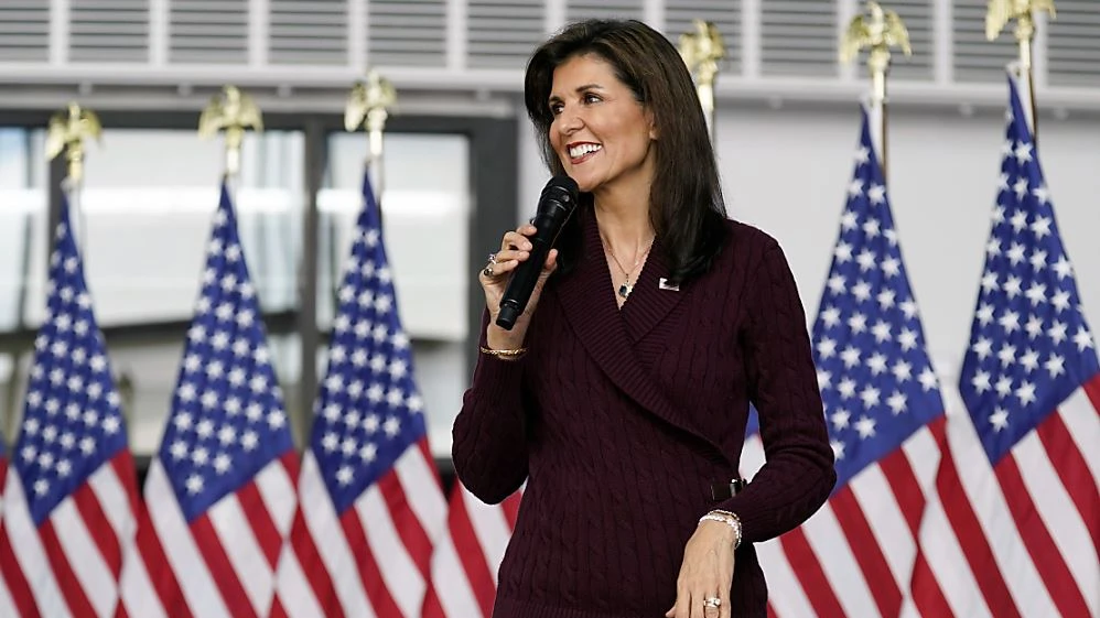 Haley gewinnt erstmals Vorwahl gegen Trump, © Chuck Burton/FR171712 AP /dpa Haley gewinnt erstmals Vorwahl gegen Trump, © Chuck Burton/FR171712 AP /dpa