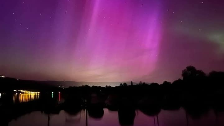 Polarlichter über Liechtenstein und der Schweiz, © Hörerfoto