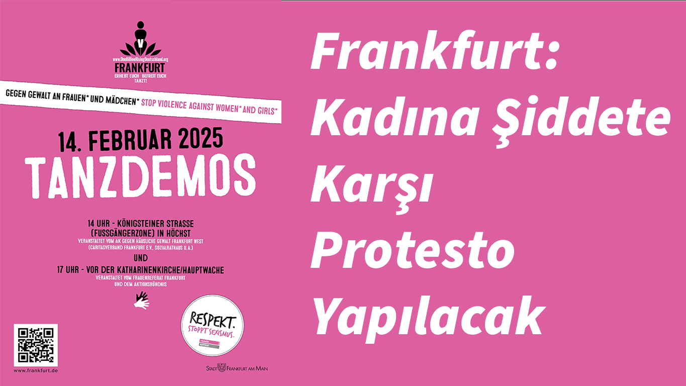 Frankfurt: Kadına Şiddete Karşı Protesto Yapılacak, © MFM
