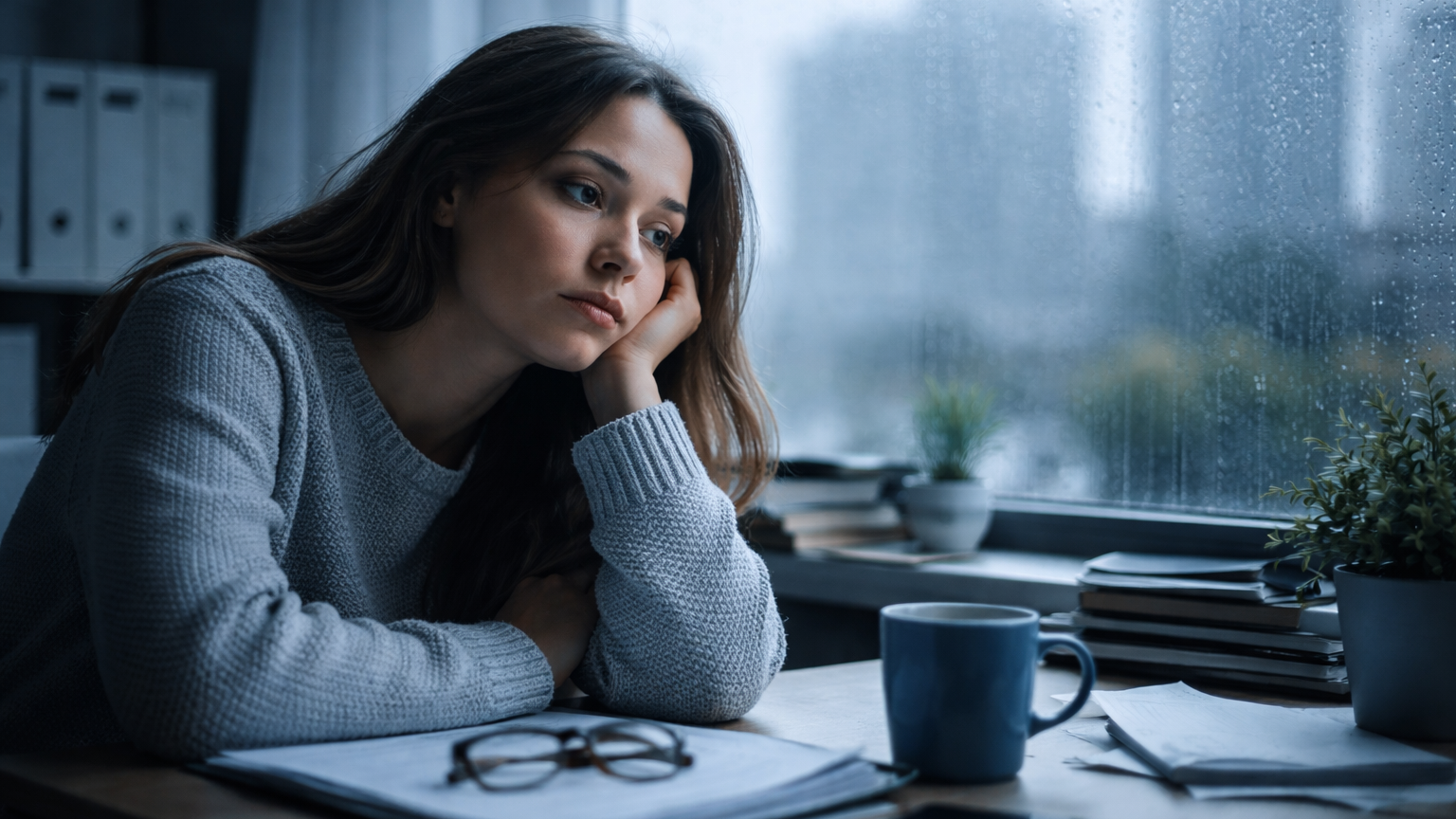 Bugün Yılın En Depresif Günü: 'Mavi Pazartesi', © Görsel yapay zeka ile oluşturulmuştur. 