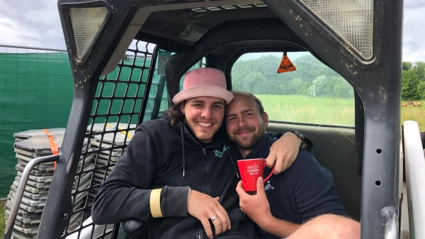 Zwei Freunde, wie Brüder, am Leimentaler Openair Zwei Freunde, wie Brüder, am Leimentaler Openair