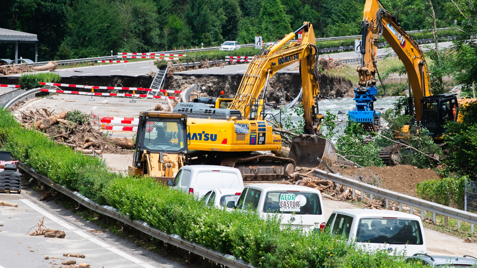 Keine Verhaltensänderung wegen Sperrung der A13, © KEYSTONE/Ti-Press/Samuel Golay
