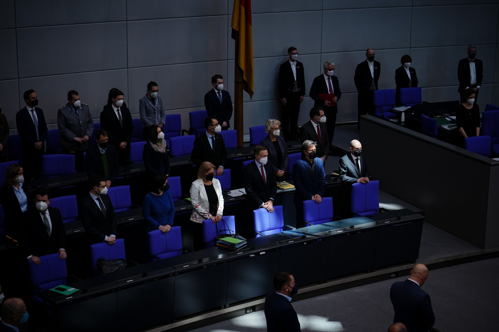 Der Bundestag gedenkt Boris Romantschenko zu Beginn der Sitzung.
