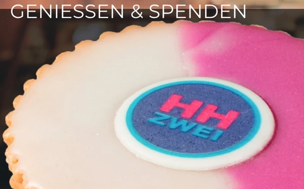 Hanseat Keks mit HAMBURG ZWEI Logo, © HAMBURG ZWEI Hanseat Keks mit HAMBURG ZWEI Logo, © HAMBURG ZWEI