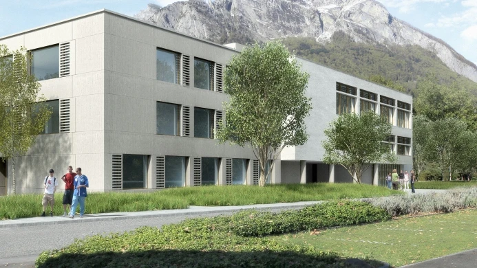 Grundstein für Erweiterung Kantonsschule Sargans gelegt, © Kanton St. Gallen / ERP Architekten AG Grundstein für Erweiterung Kantonsschule Sargans gelegt, © Kanton St. Gallen / ERP Architekten AG