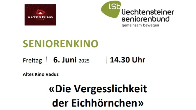 Seniorenkino "Die Vergesslichkeit der Eichhörnchen", © ZVG Seniorenkino "Die Vergesslichkeit der Eichhörnchen", © ZVG