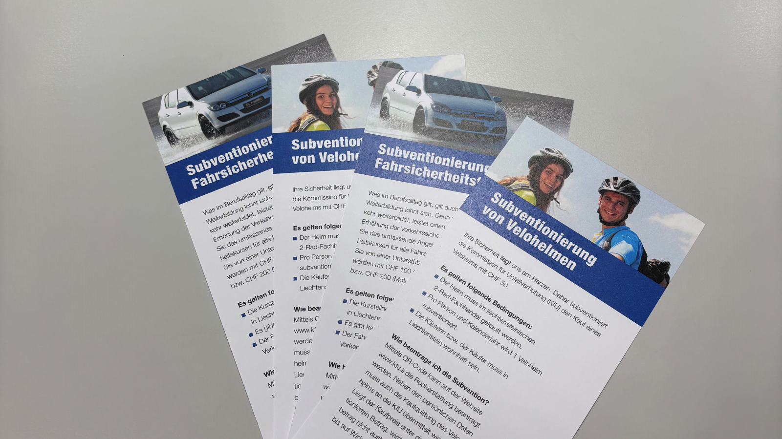 Subventionen für Velohelme können digital eingereicht werden, © lpfl