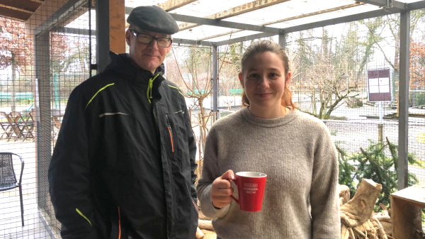 Dieser Kaffee geht zu Jessy in den Tierpark Reinach, © Radio Basilisk