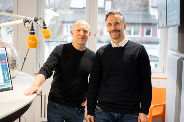 von links:&nbsp;Philipp Honegger, Leiter des Digital Hub der Meier + Cie&nbsp;AG und Robin Blanck, Redaktionsleiter der Schaffhauser Nachrichten&nbsp;, © Radio Munot 