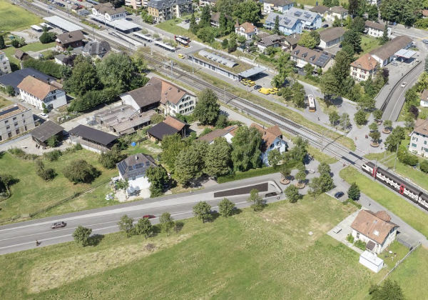 © Visualisierung der geplanten Unterführung bei der Kaltenbacherstrasse. Quelle: Kanton Schaffhausen.