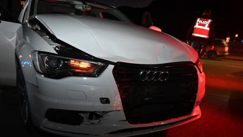 Auffahrunfall ohne Personenschaden in Vaduz, © Landespolizei Liechtenstein