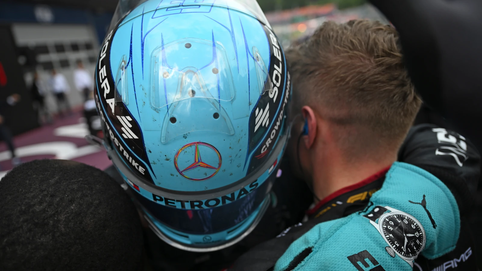 Verstappen und Norris kollidieren, Russell gewinnt, © Keystone Verstappen und Norris kollidieren, Russell gewinnt, © Keystone