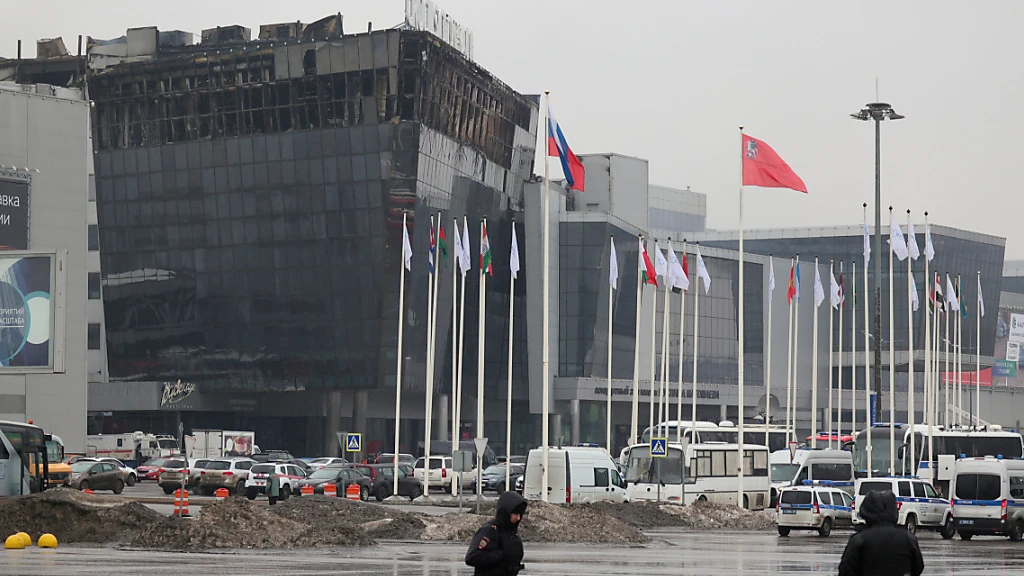 Elf Festnahmen nach Anschlag bei Moskau, © Vitaly Smolnikov/AP/dpa Elf Festnahmen nach Anschlag bei Moskau, © Vitaly Smolnikov/AP/dpa