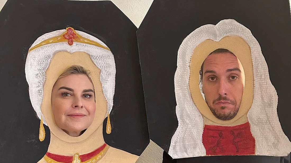 Katja Langenbahn-Schremser und Zeno Langenbahn: Kaiserschmarren und Rebl, © Schlösslekeller Katja Langenbahn-Schremser und Zeno Langenbahn: Kaiserschmarren und Rebl, © Schlösslekeller