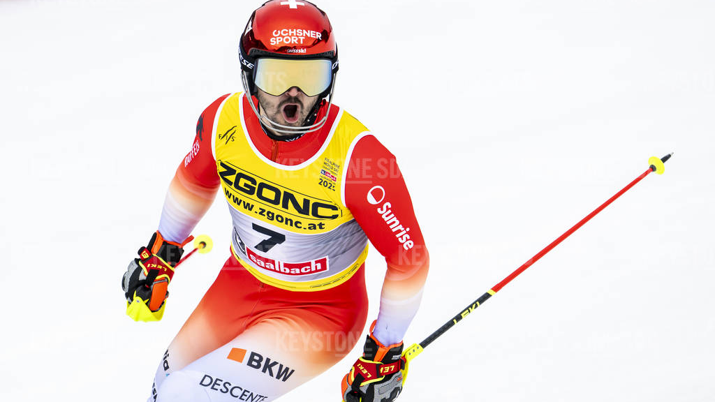 Loic Meillard ist neuer Weltmeister im Slalom, © Keystone