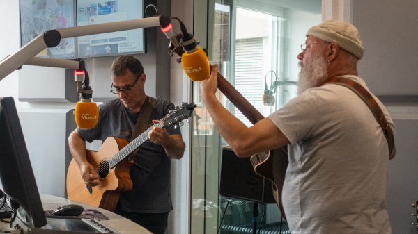 Gitarrenduo «Stoppel & Bart» mit Joscha, © Radio Munot