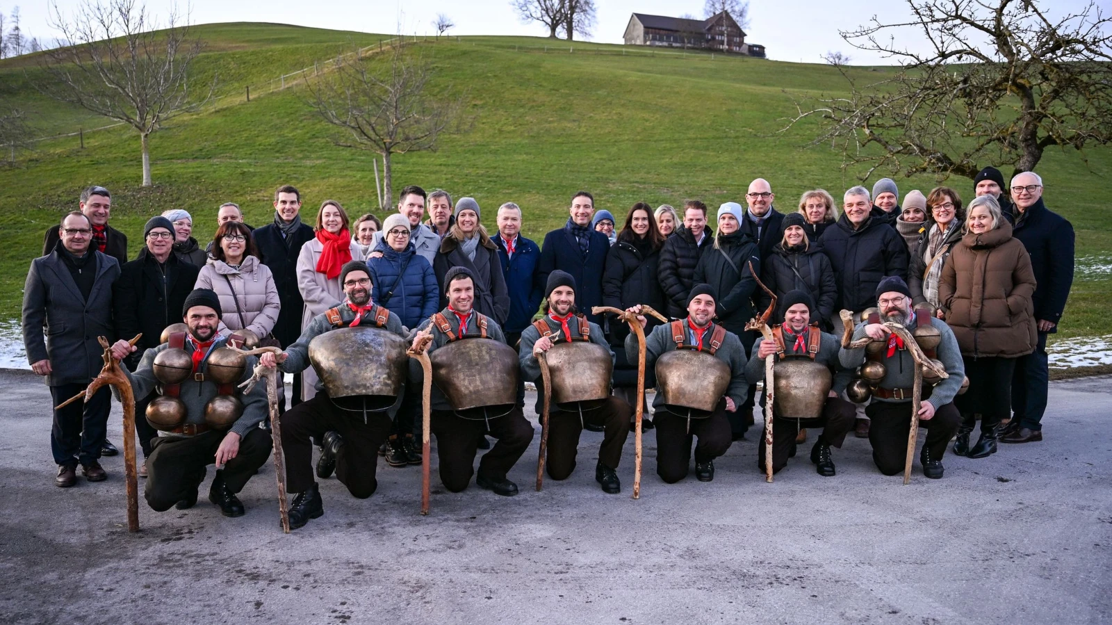 Regierung besucht das Silvesterchlausen , © IKR Regierung besucht das Silvesterchlausen , © IKR