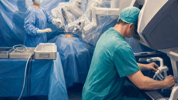 Operieren im Bauchraum: Die Viszeralchirurgie mit dem Da Vinci Roboter, © Kantonsspital Baselland Operieren im Bauchraum: Die Viszeralchirurgie mit dem Da Vinci Roboter, © Kantonsspital Baselland