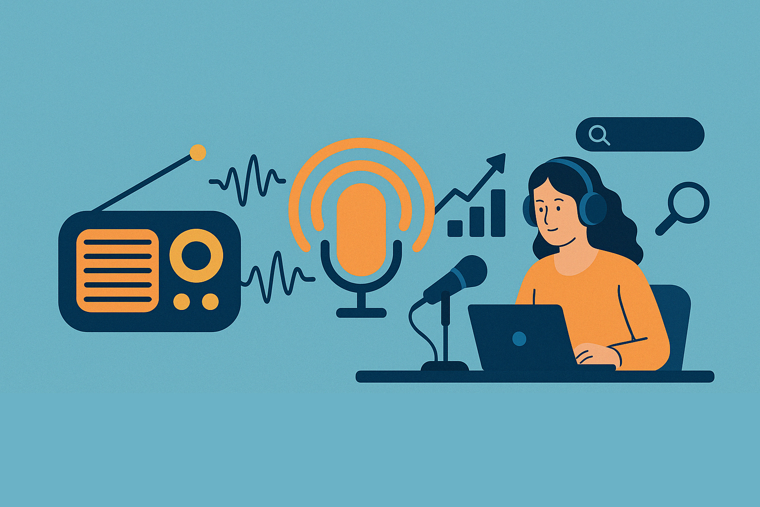 Content-Boost durch Audio: Wie Radio & Podcasts Deine SEO-Strategie ergänzen, © DALL-E