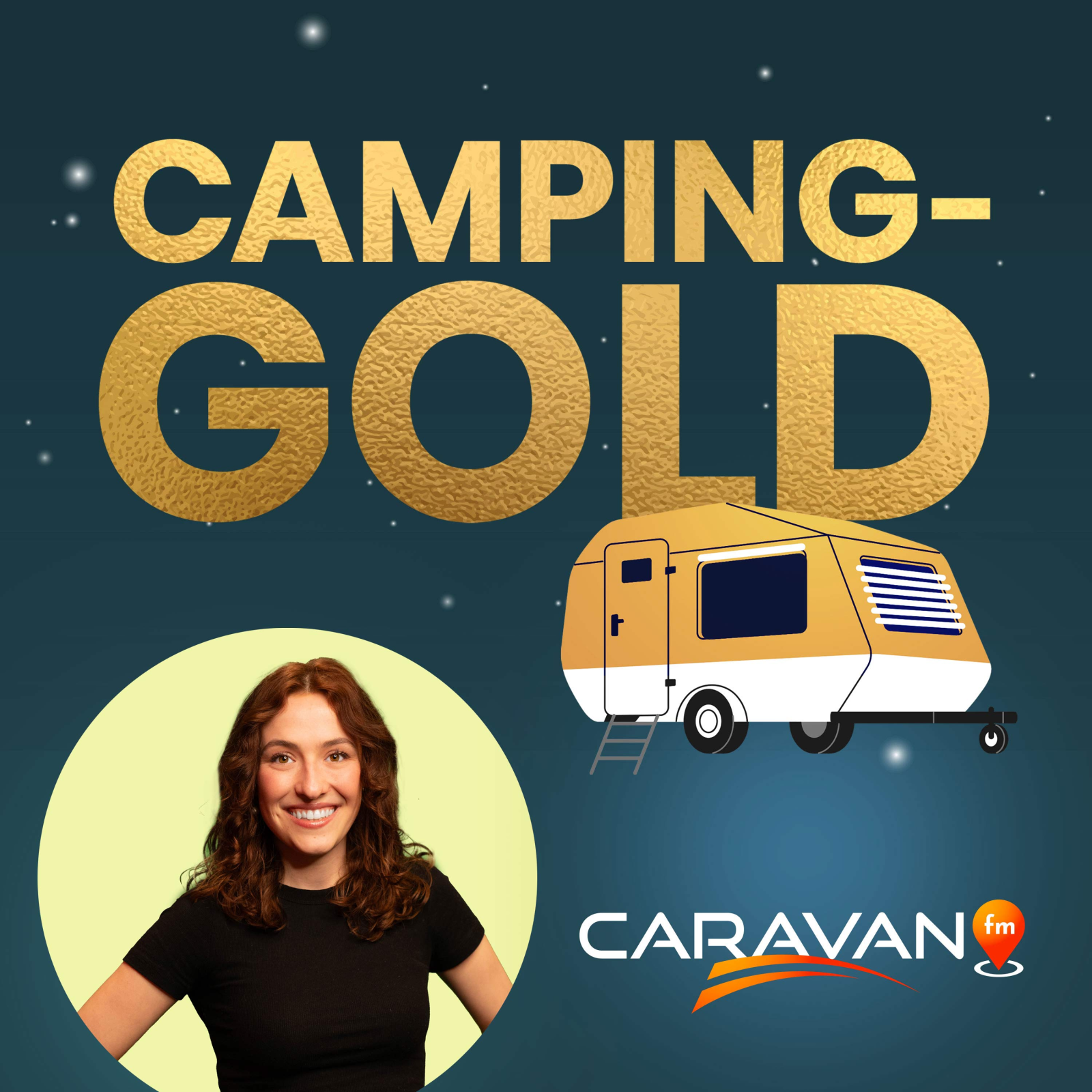 CARAVAN.fm Moderatorin Selma Pütz im Camping Gold Podcast, © CARAVAN.fm