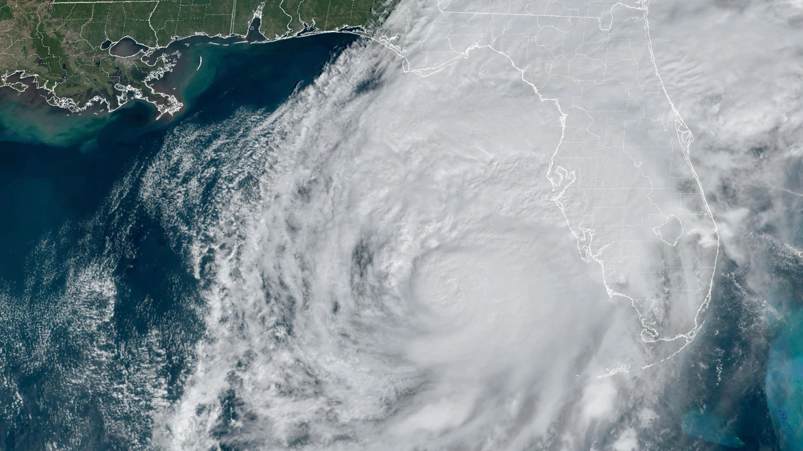 Hurrikan "Milton" trifft an Floridas Westküste auf Land, © NOAA via AP Hurrikan "Milton" trifft an Floridas Westküste auf Land, © NOAA via AP