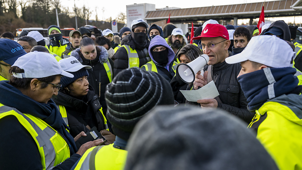 Bodenpersonal und Geschäftsleitung am Genfer Flughafen einigen sich, © Keystone/SDA