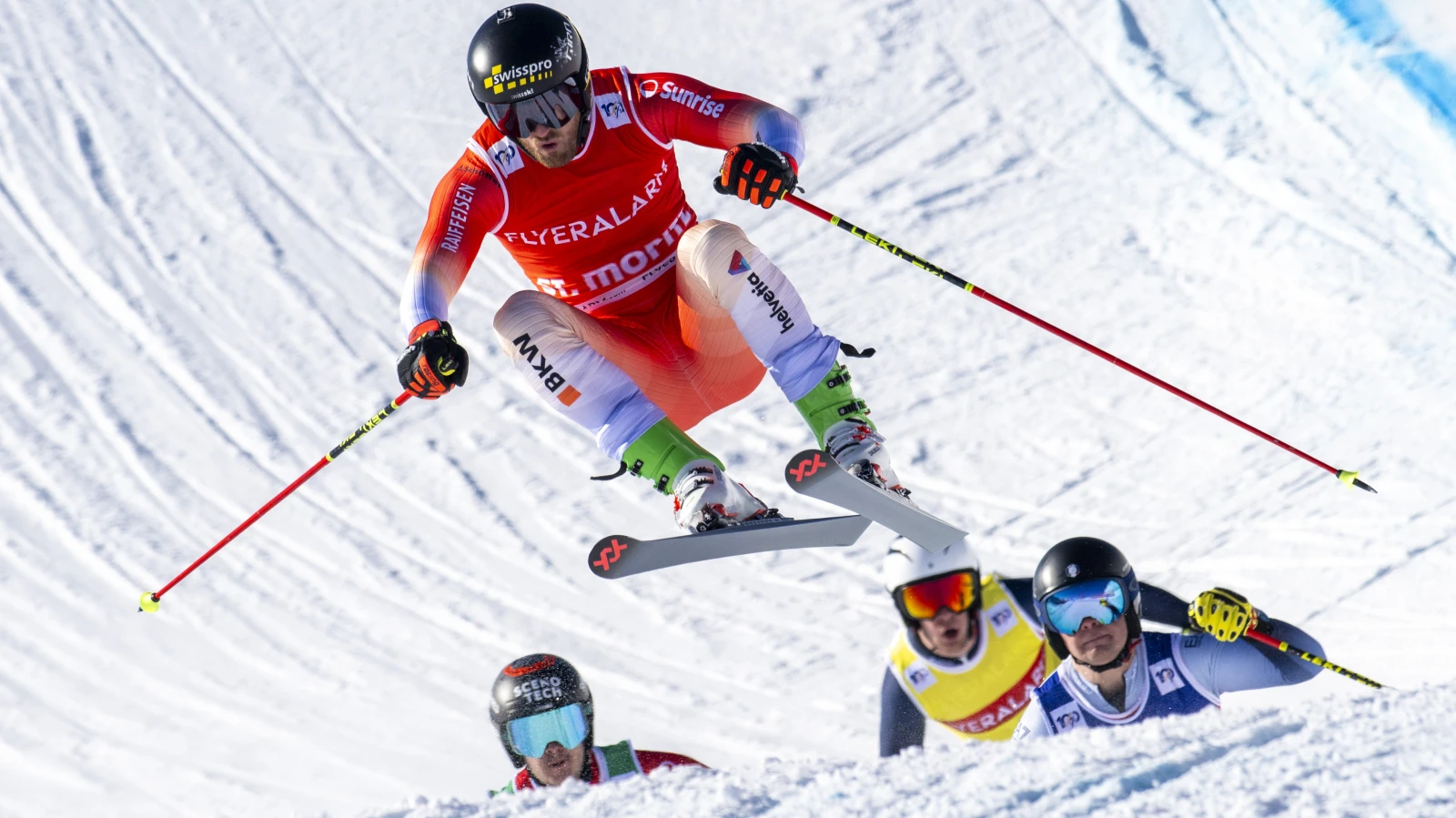 Skicross: Alex Fiva erneut auf Platz zwei, © Bild: Keystone-sda Skicross: Alex Fiva erneut auf Platz zwei, © Bild: Keystone-sda