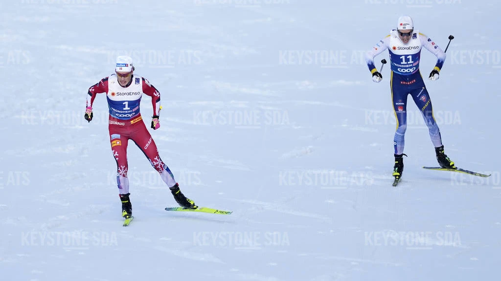 Sechste Goldmedaille für Johannes Klaebo, © Keystone Sechste Goldmedaille für Johannes Klaebo, © Keystone