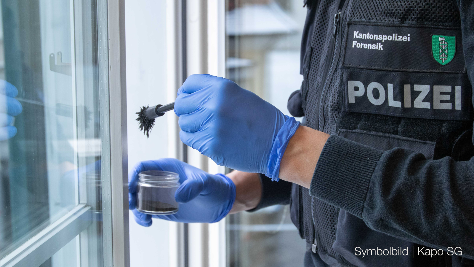 Einbruch in Sarganser Institution, © Kantonspolizei St. Gallen