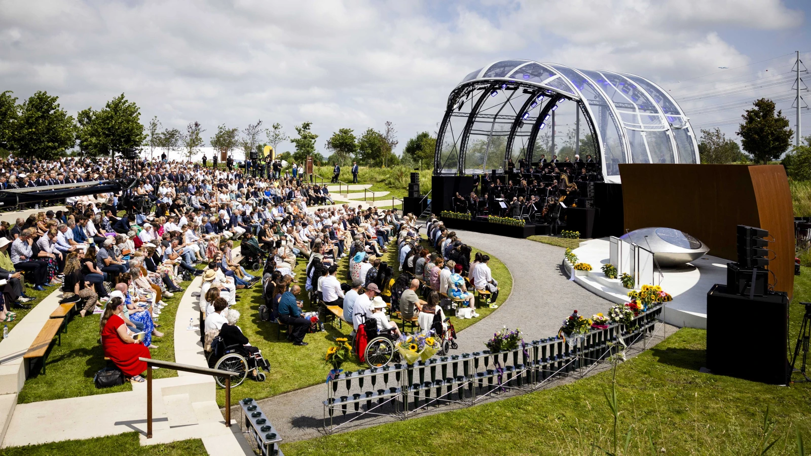 Zehn Jahre Abschuss Flug MH17 , © Keystone / EPA ANP / Robin van Lonkhuijsen Zehn Jahre Abschuss Flug MH17 , © Keystone / EPA ANP / Robin van Lonkhuijsen