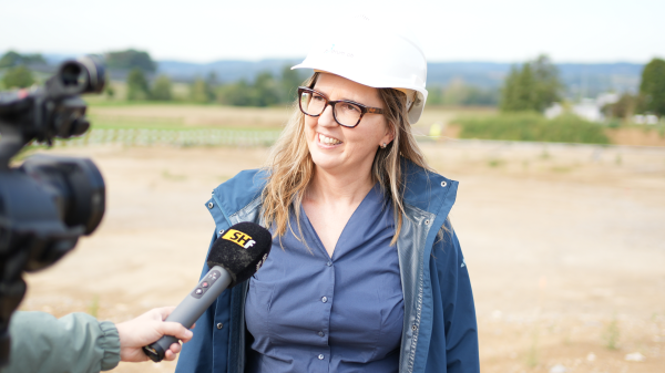 Baustelle wirbelt in Laufen-Uhwiesen viel Staub auf, © radio munot