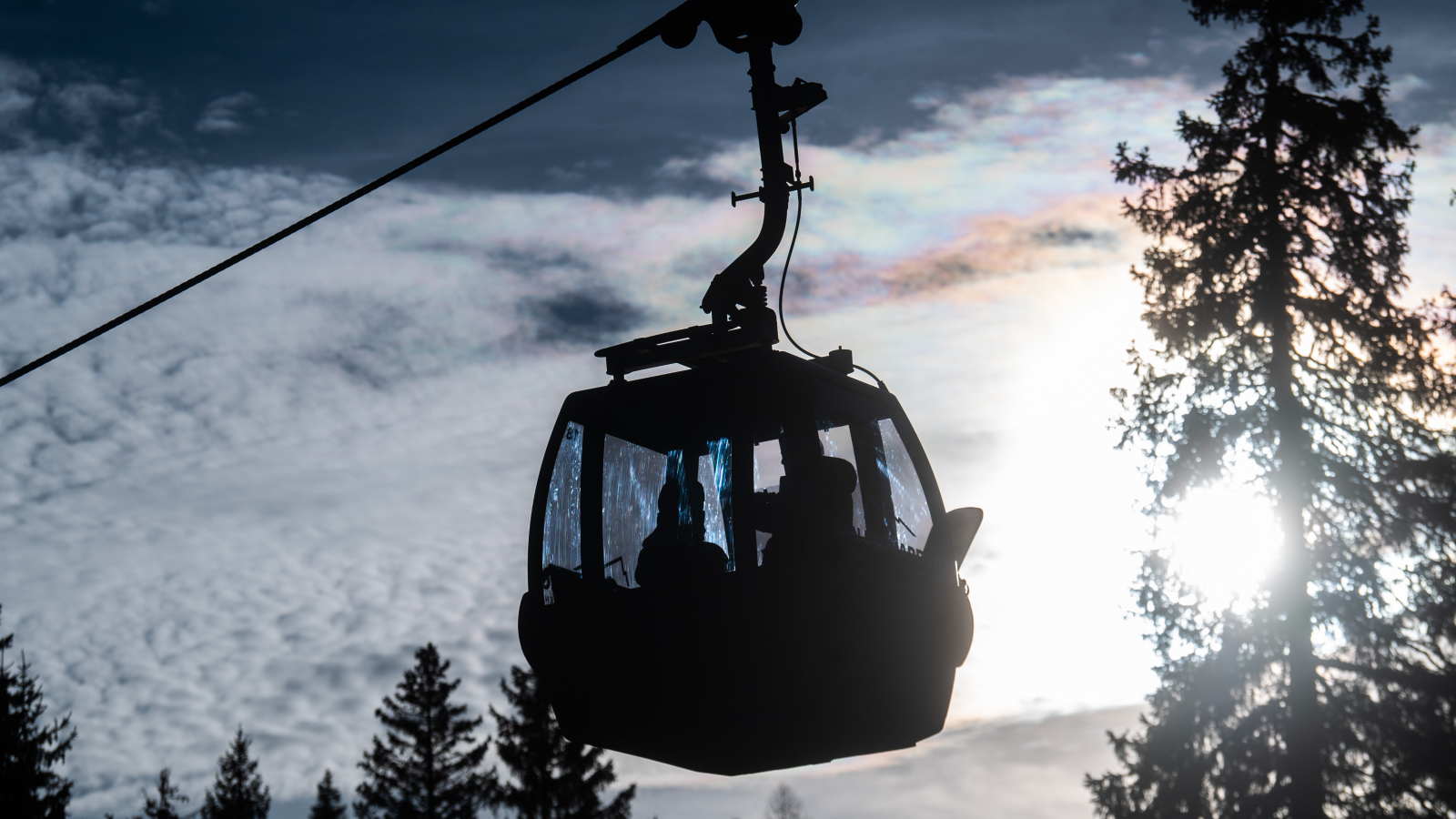 Erneuter Gondelbahnausfall in Flims/Laax GR, © Keystone / TI-Press / Samuel Golay / Symbolbild