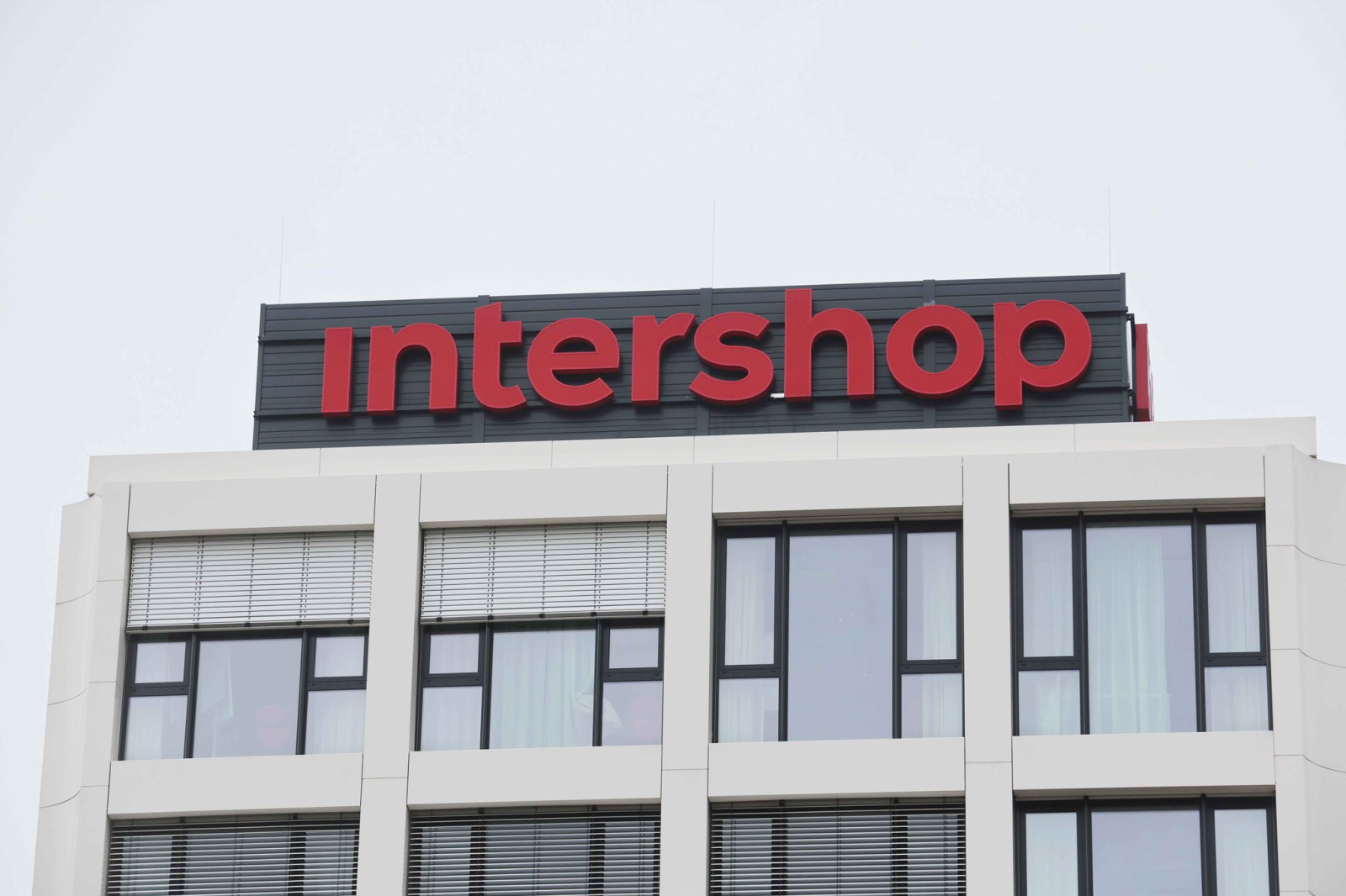 Das Gebäude der Intershop Communications AG im Zentrum der Stadt., © Bodo Schackow/dpa