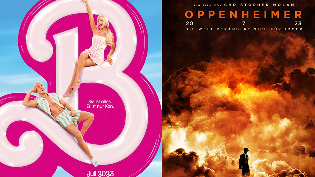 © Barbie (Warner Bros.) | Oppenheimer (Universal)