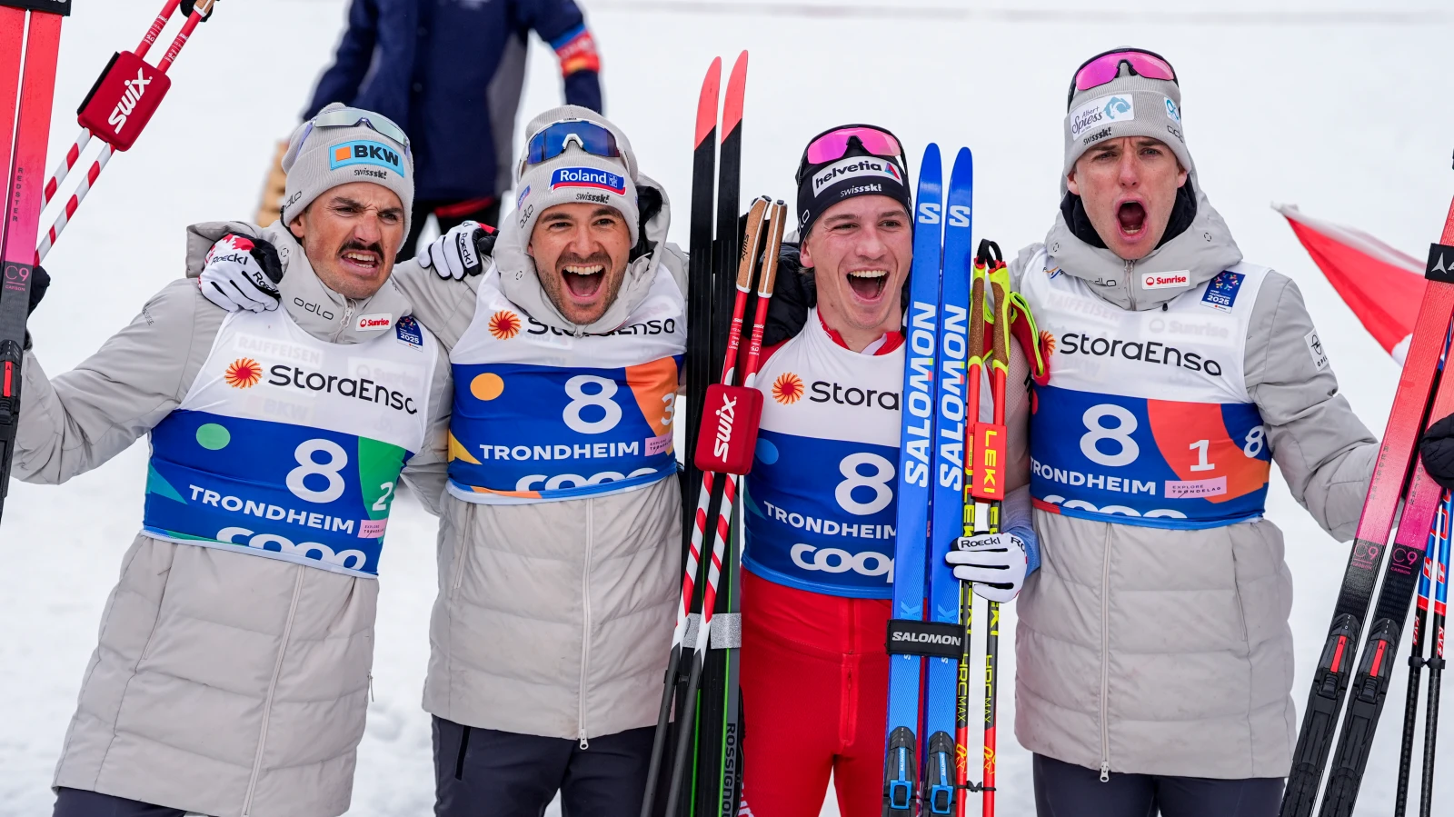 WM-Silber für die Schweizer Männer-Staffel, © EPA/Lise Åserud NORWAY OUT WM-Silber für die Schweizer Männer-Staffel, © EPA/Lise Åserud NORWAY OUT