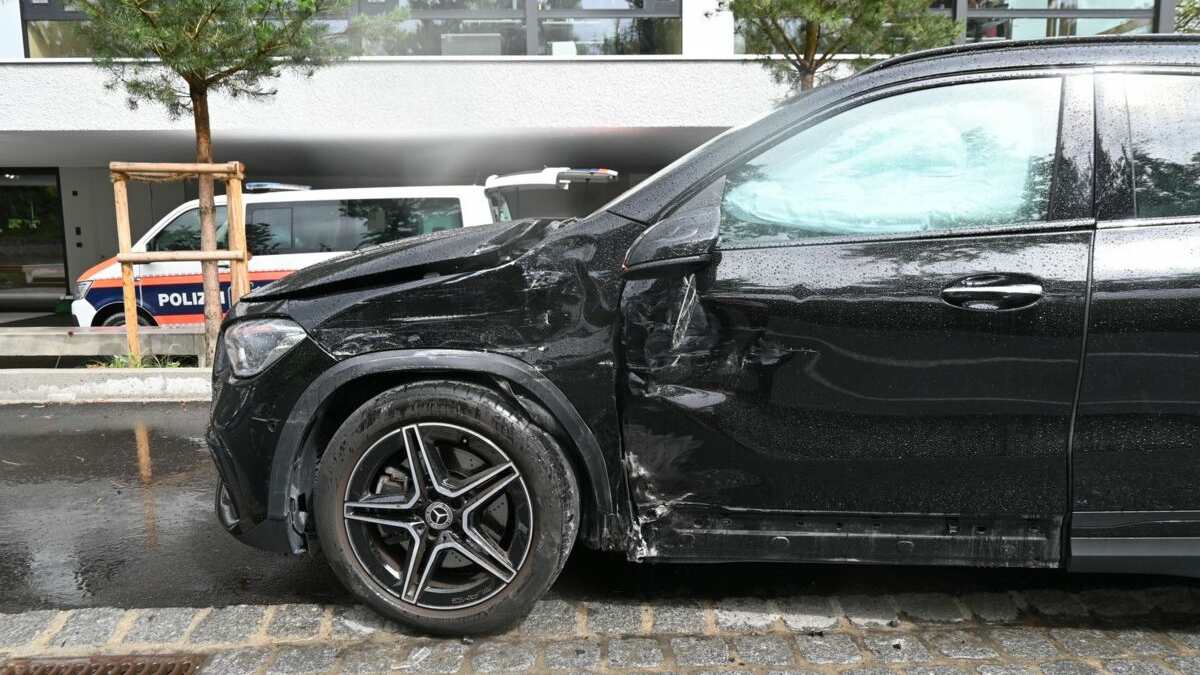 Verkehrsunfall mit Sachschaden in Schaan, © Landespolizei Liechtenstein