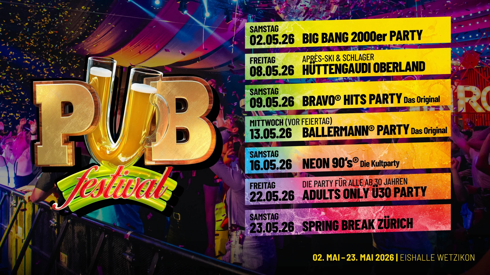 Pub Festival Wetzikon 2026, © Pub Festival Pub Festival Wetzikon 2026, © Pub Festival