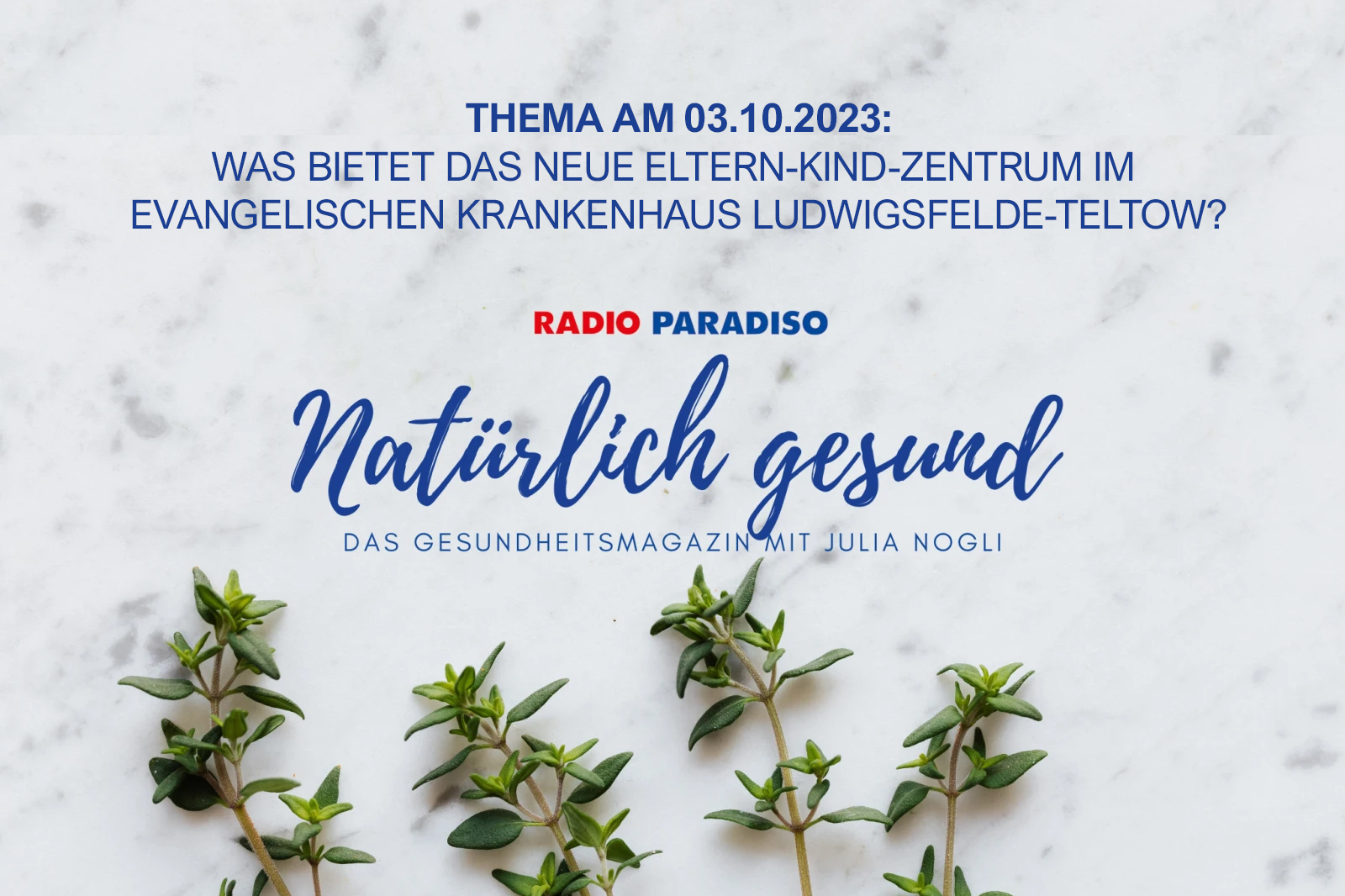 Natürlich gesund am 03.10.2023