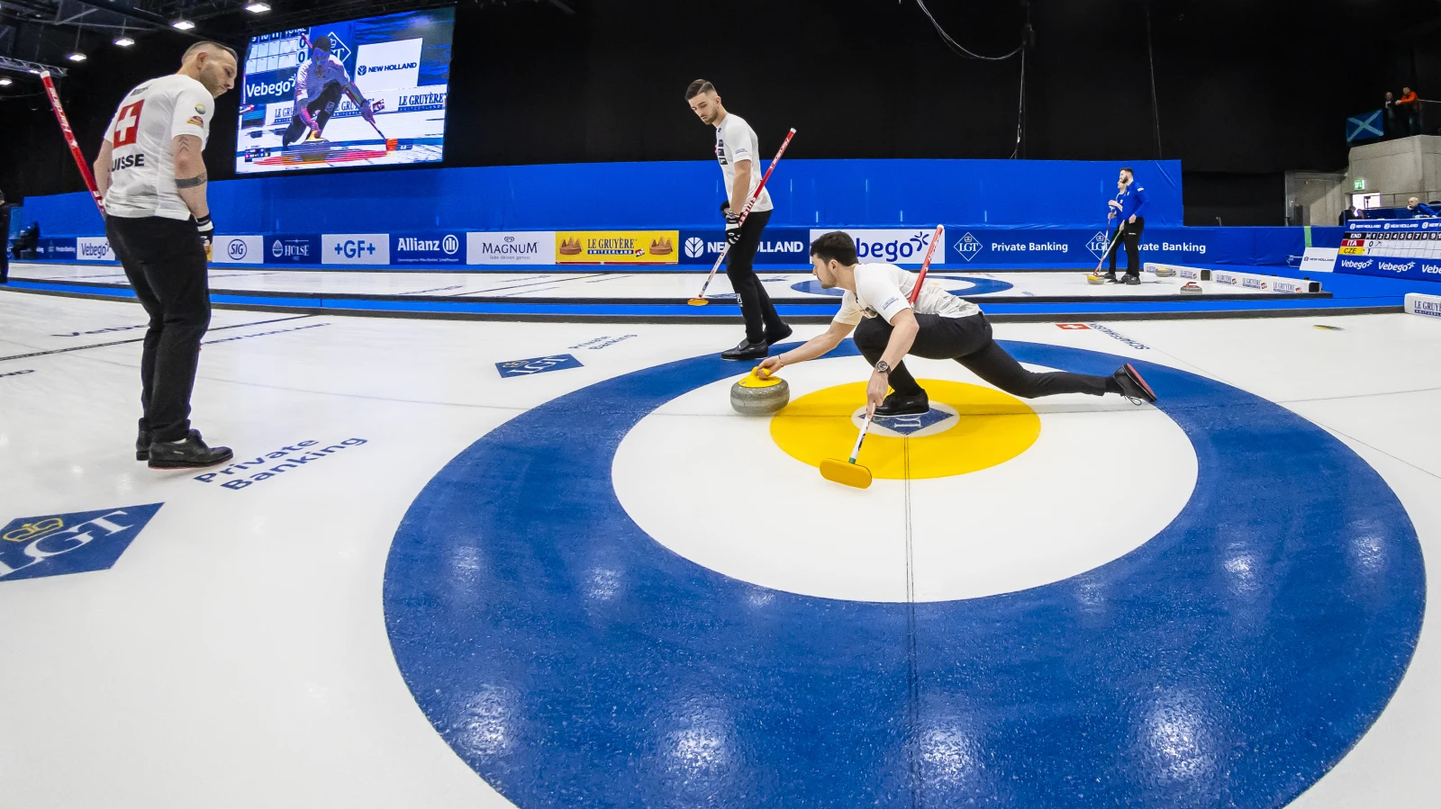 Sieg und Niederlage der Schweizer Curler, © Keystone / Michael Buholzer Sieg und Niederlage der Schweizer Curler, © Keystone / Michael Buholzer
