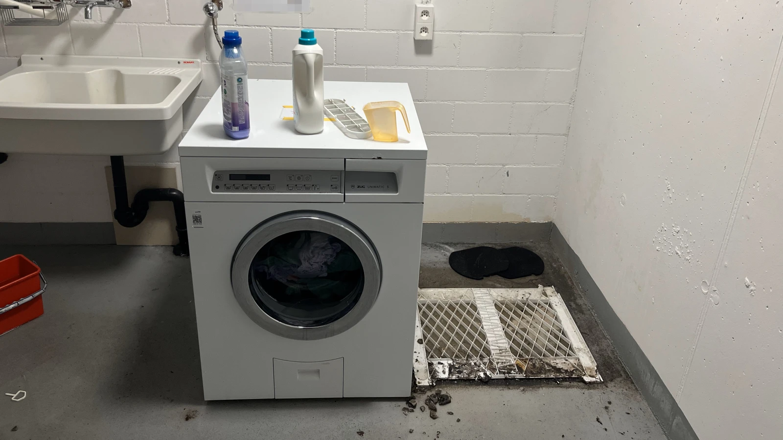 Mottbrand eines Tumblers in Sargans, © Kapo SG Mottbrand eines Tumblers in Sargans, © Kapo SG